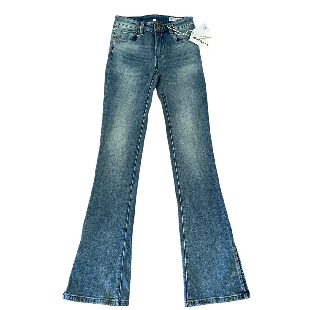 BLANKNYC The Hoyt High Rise Mini Flare 5 Pocket Design Blue Jeans Size 24 - NWT
